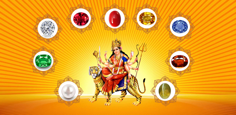 The Auspicious Nine Gemstones For the Divine Nine Deities of Navratri 