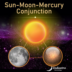 Sun, Moon, Mercury Conjunction - 3 Planets Conjunction