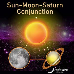 Sun-Moon-Saturn Conjunction - 3 Planet Conjunction