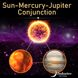 Sun-Mercury-Jupiter Conjunction - 3 Planet Conjunction