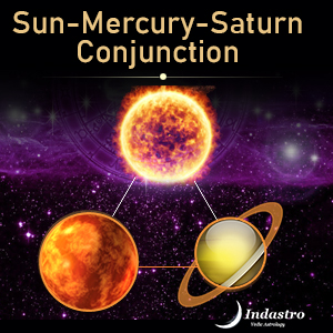Sun-Mercury-Saturn Conjunction - 3 Planet Conjunction