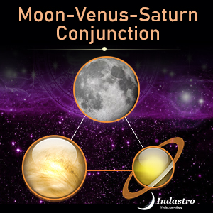 Moon-Venus-Saturn Conjunction - 3 Planet Conjunction