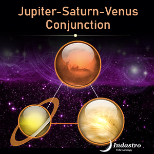 Jupiter-Saturn-Venus Conjunction - 3 Planet Conjunction