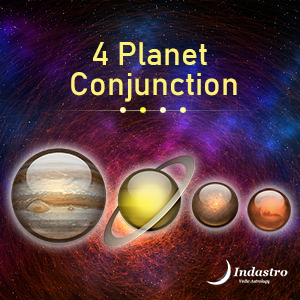 4 Planet Conjunction - Four Planets in a house