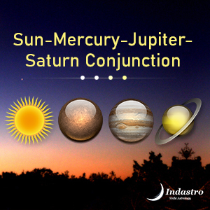 Sun-Mercury-Jupiter-Saturn Conjunction - 4 Planet Conjunction