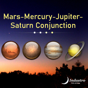 Mars-Mercury-Jupiter-Saturn Conjunction - 4 Planet Conjunction