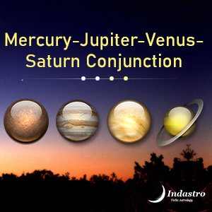 Mercury-Jupiter-Venus-Saturn Conjunction - 4 Planet Conjunction