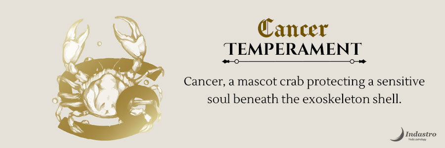 Cancer Temperament- Solitude becomes the best companion in an unfamiliar environment for this complex Soul.