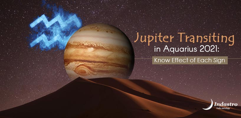 Planet Jupiter transitioning into Aquarius zodiac