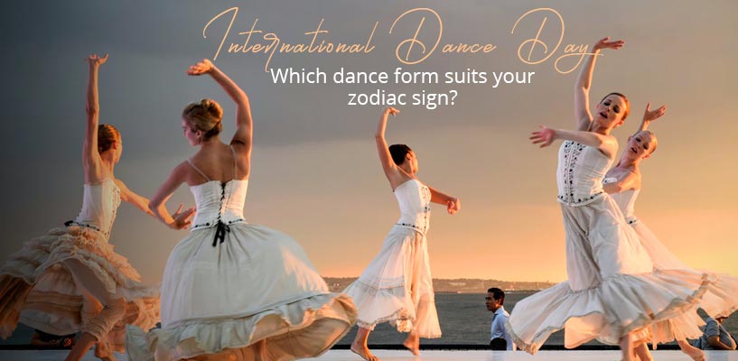 Dance and different zodiac, International Dance Day, 2021