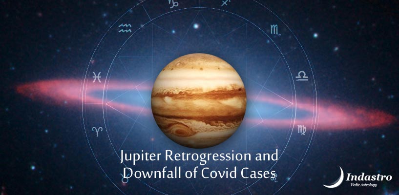 Jupiter Retrogression and Downfall of Covid Cases