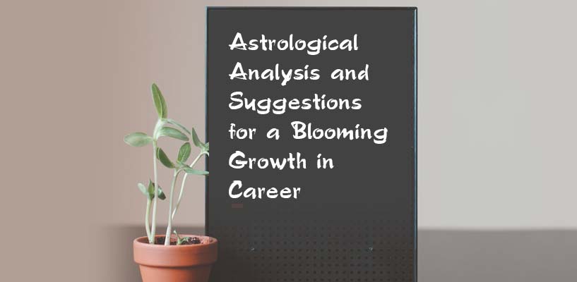 Astrological Analysis and Suggestions for a Blooming Growth in Career