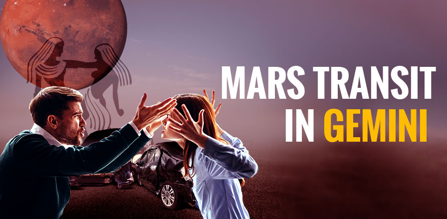 Mars Transits Gemini, 21 Jan till 3 April 2025