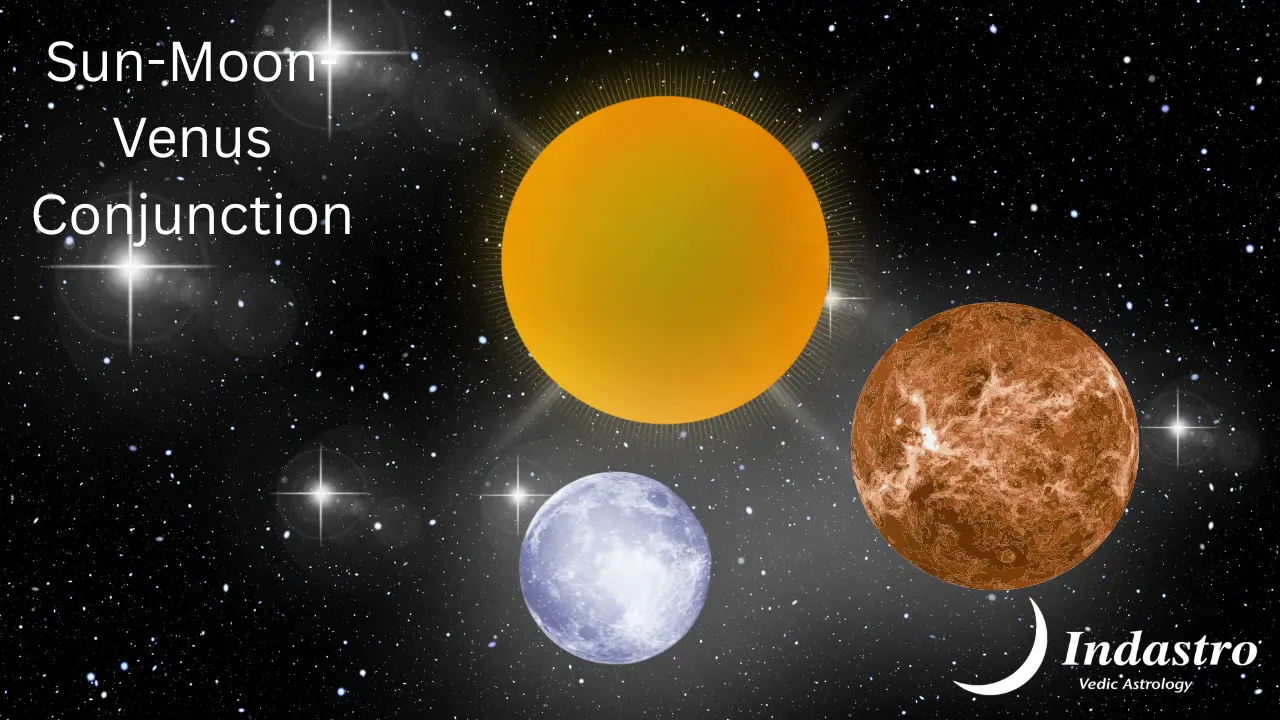 Sun-Moon-Venus Conjunction - 3 Planet Conjunction