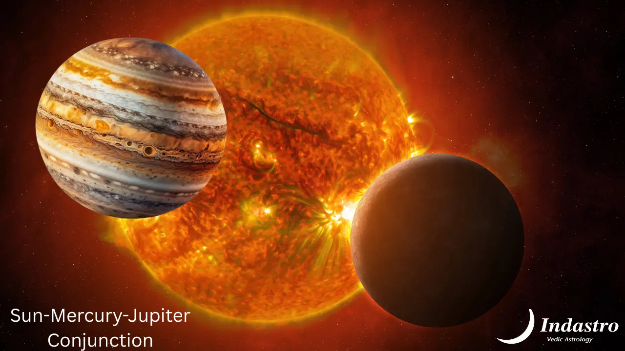 Sun-Mercury-Jupiter Conjunction - 3 Planet Conjunction
