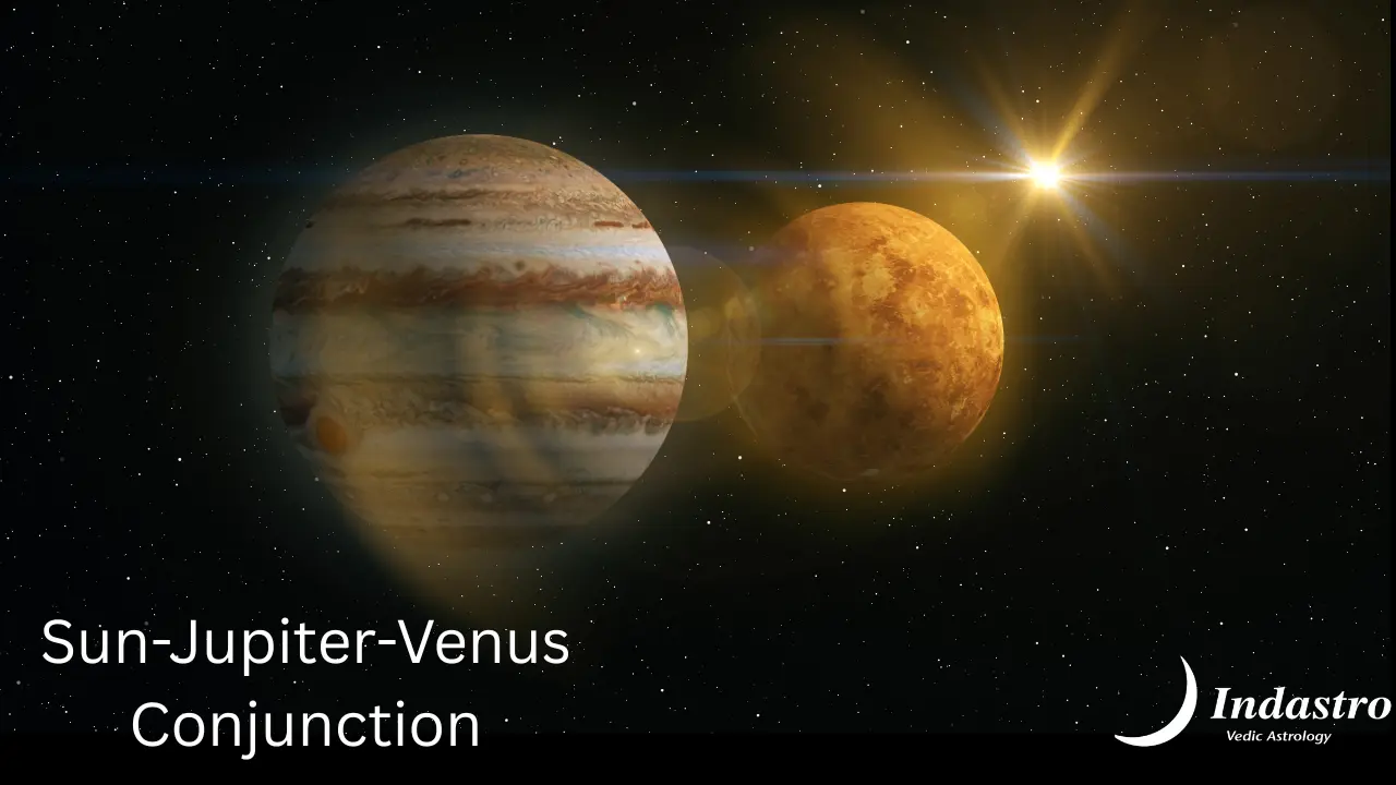 Sun-Jupiter-Venus Conjunction - 3 Planet Conjunction