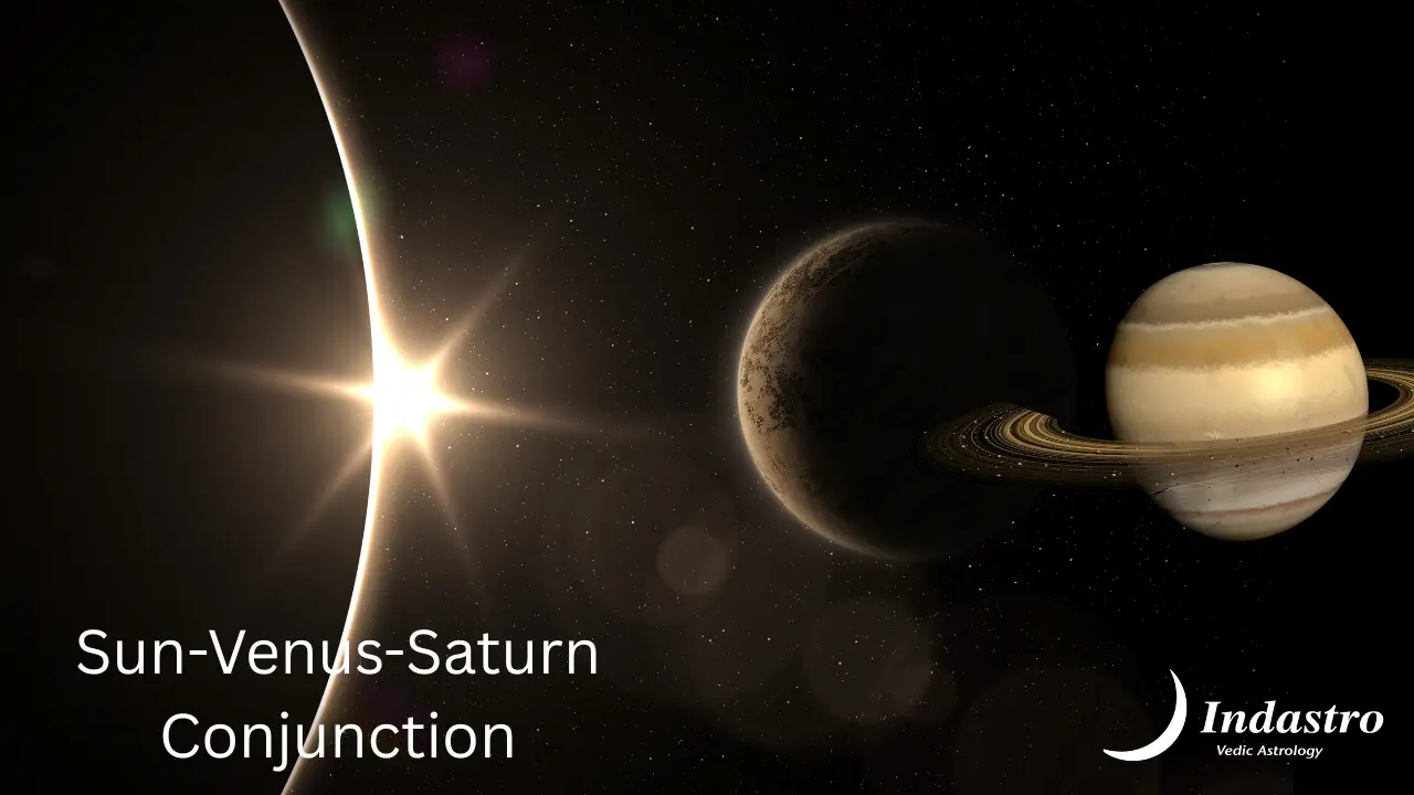Sun-Venus-Saturn Conjunction - 3 Planet Conjunction