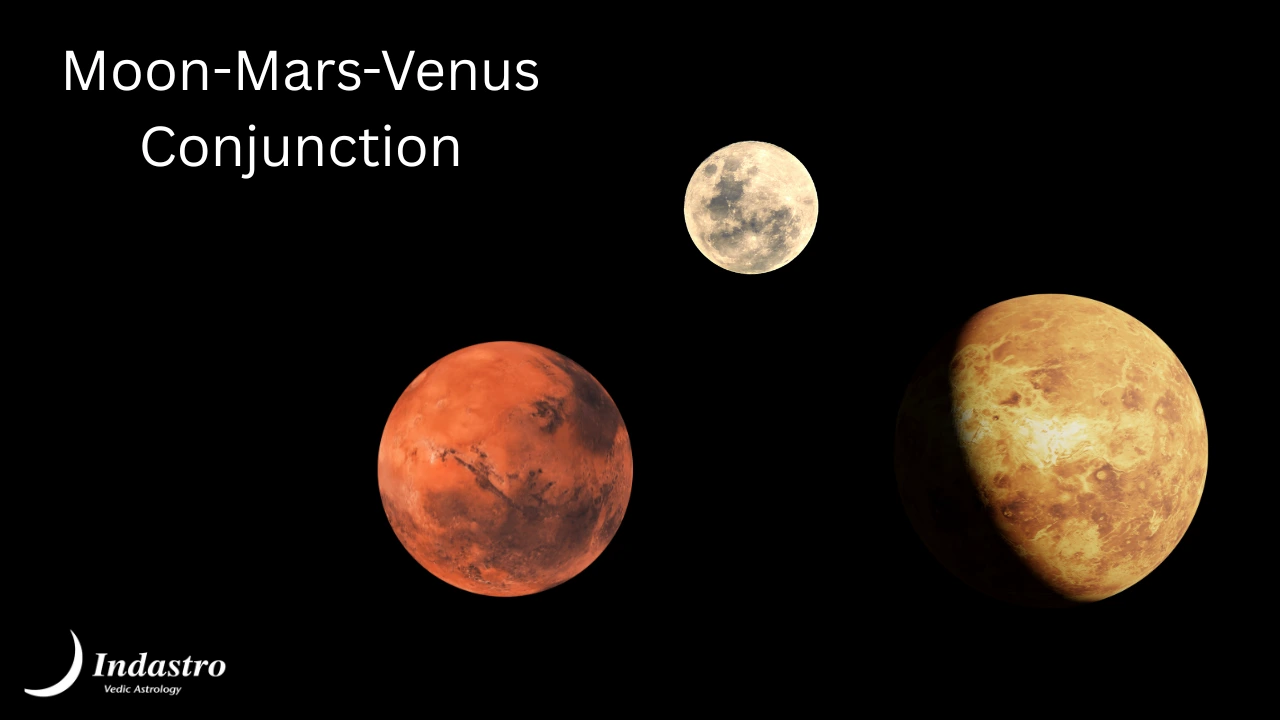 Moon-Mars-Venus Conjunction - 3 Planet Conjunction