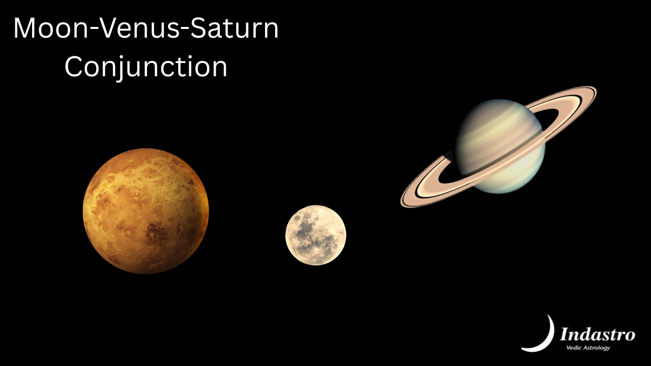 Moon-Venus-Saturn Conjunction - 3 Planet Conjunction