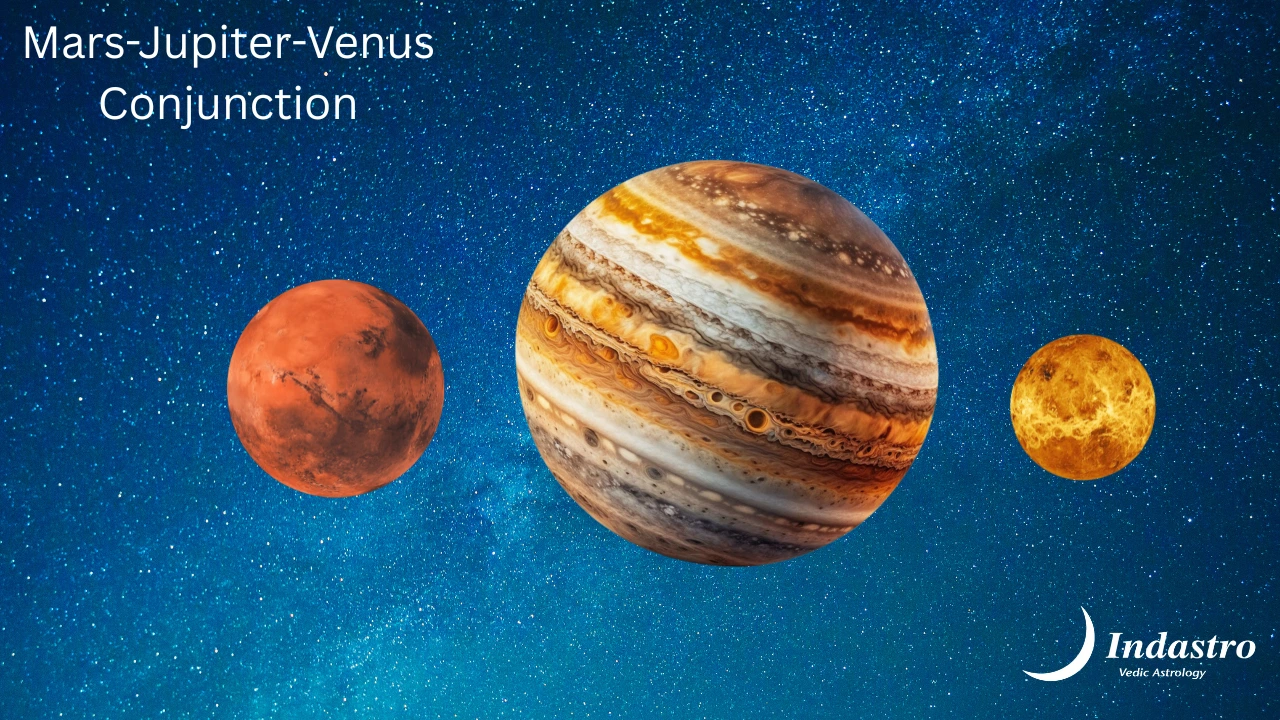 Mars-Jupiter-Venus Conjunction - 3 Planet Conjunction