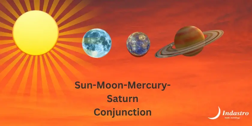 Sun-Moon-Mercury-Saturn Conjunction - 4 Planet Conjunction
