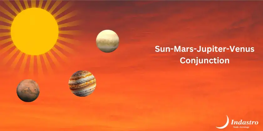Sun-Mars-Jupiter-Venus Conjunction - 4 Planet Conjunction