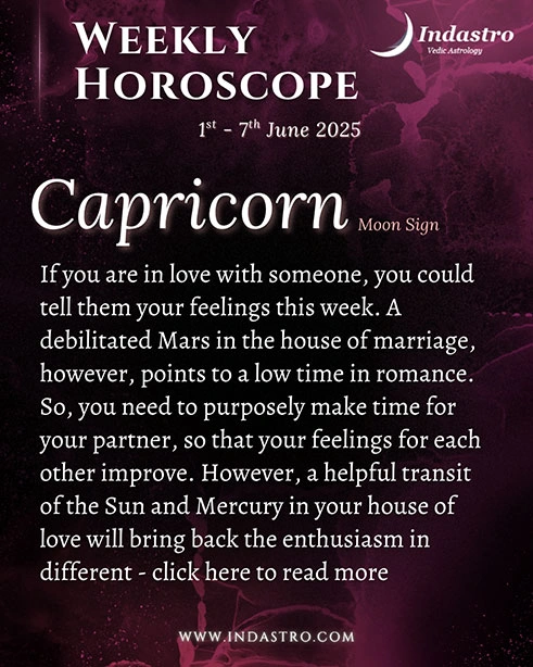 Weekly Capricorn Horoscope