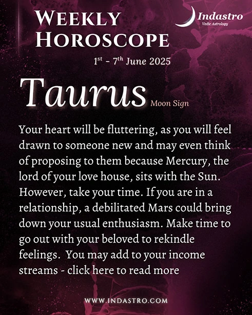 Weekly Taurus Horoscope