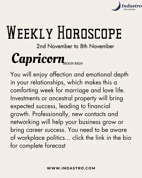 Weekly Capricorn Horoscope