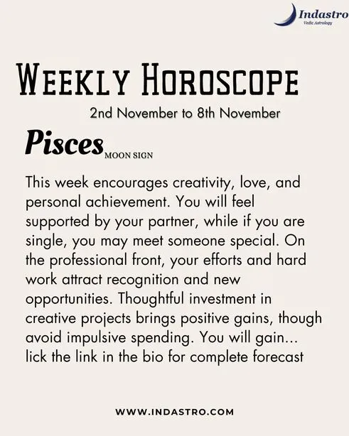 Weekly Pisces Horoscope