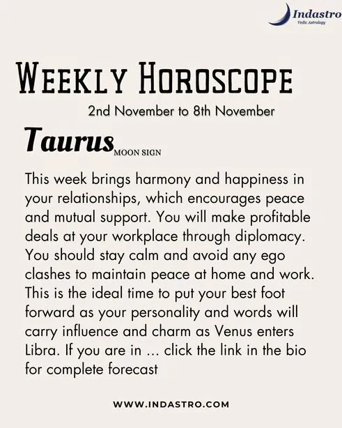Weekly Taurus Horoscope