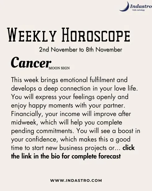 Weekly Cancer Horoscope