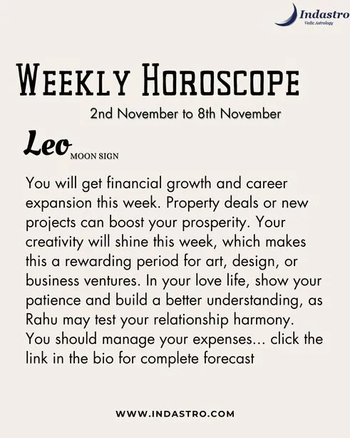 Weekly Leo Horoscope