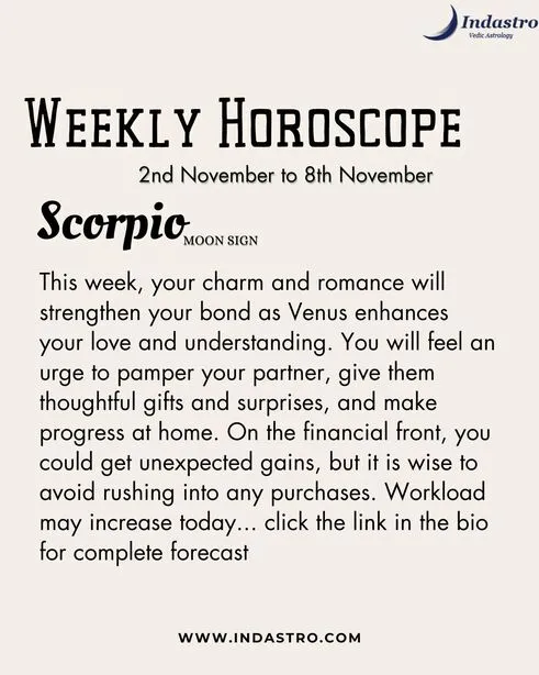 Weekly Scorpio Horoscope
