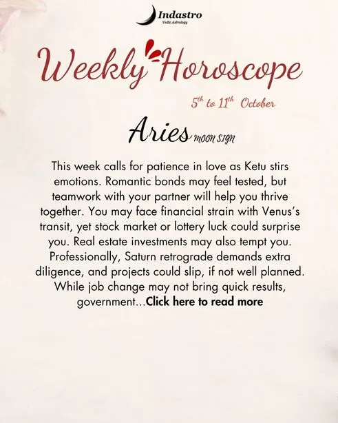 Weekly Aries Horoscope