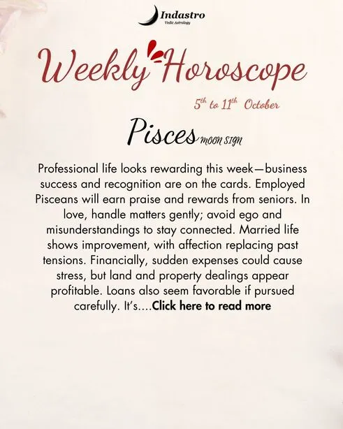 Weekly Pisces Horoscope