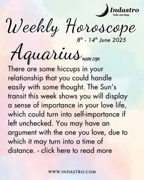 Weekly Aquarius Horoscope