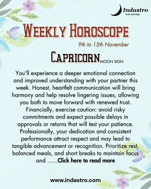 Weekly Capricorn Horoscope