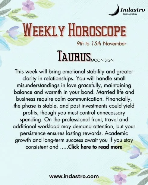 Weekly Taurus Horoscope