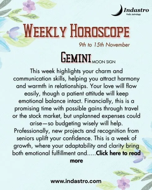 Weekly Gemini Horoscope