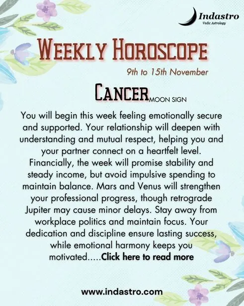 Weekly Cancer Horoscope