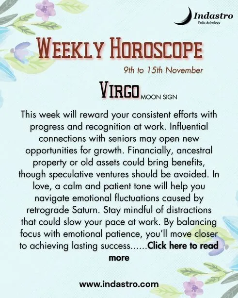 Weekly Virgo Horoscope