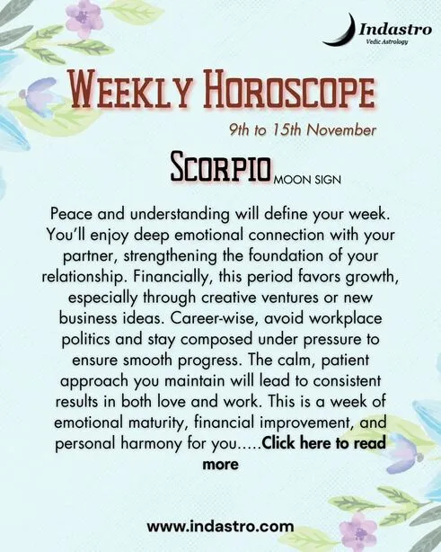 Weekly Scorpio Horoscope