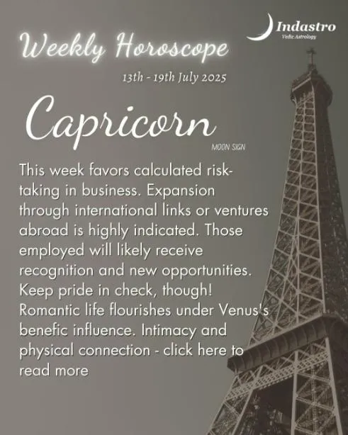 Weekly Capricorn Horoscope