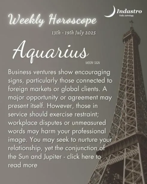 Weekly Aquarius Horoscope