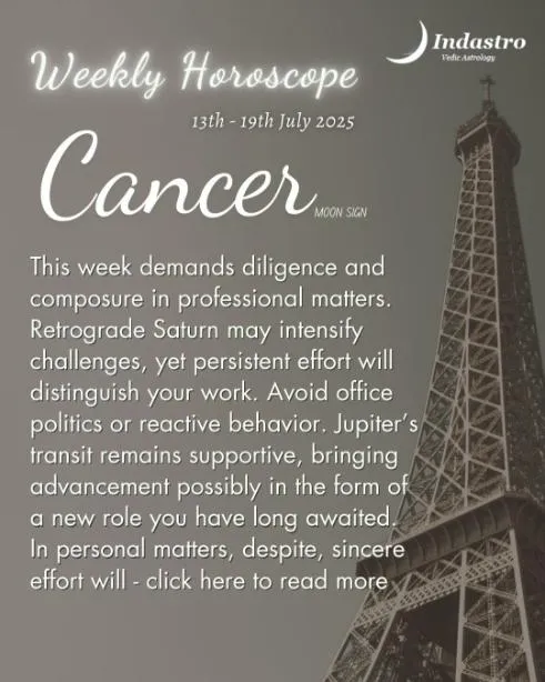 Weekly Cancer Horoscope