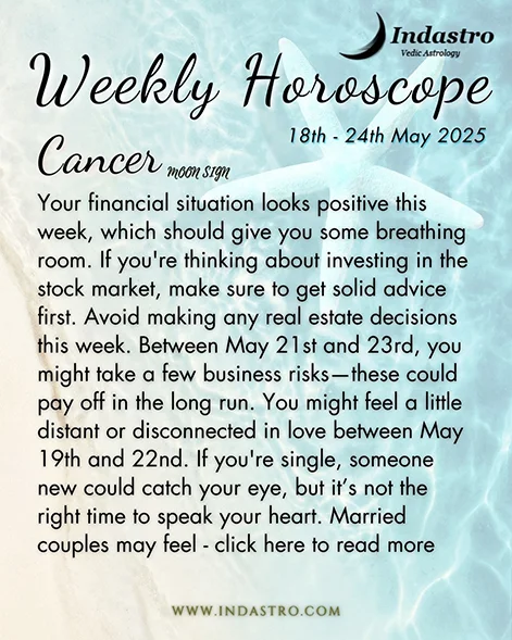 Weekly Cancer Horoscope