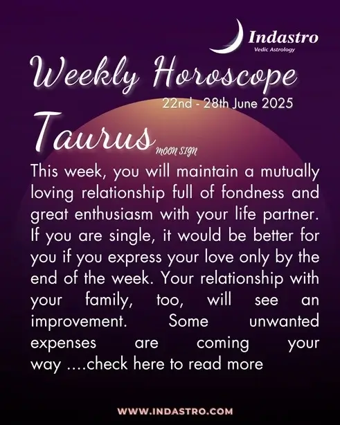 Weekly Taurus Horoscope