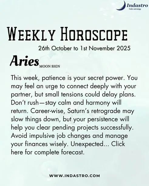 Weekly Aries Horoscope