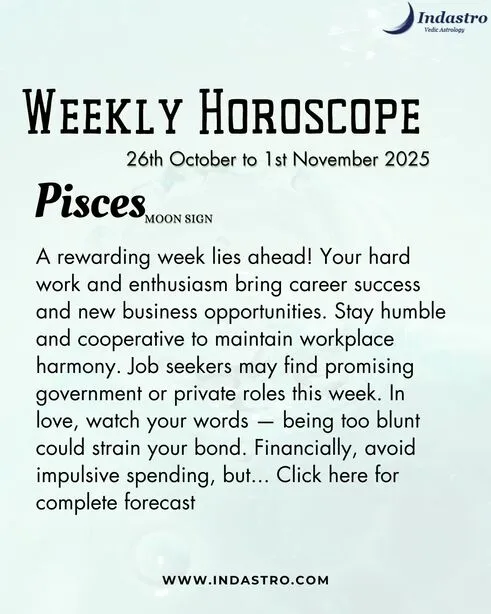 Weekly Pisces Horoscope